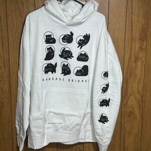 White Bandage Brigade hoodie Size 2XL NWT